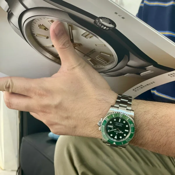 Rolex Submariner 116610LV-0002 Black Disk Watch (Green Water Ghost) - Image 5