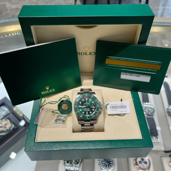 Rolex Submariner 116610LV-0002 Black Disk Watch (Green Water Ghost) - Image 9