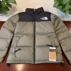 The North Face Mosaic Green Down Jacket