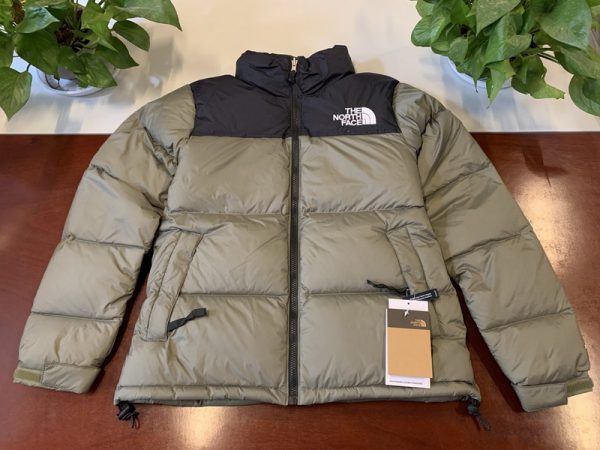 The North Face Mosaic Green Down Jacket