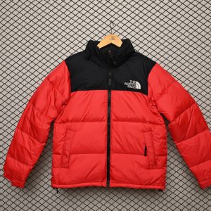 The North Face Splicing White And Red