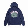 Spider Worldwide 555 Angel Number Hoodie Navy Blue