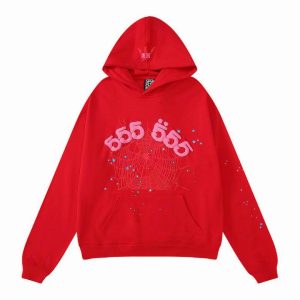 Sp5der Hoodie Red
