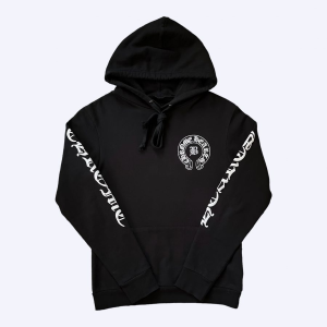 CHROME HEARTS BELLA LEATHER PATCH HOODIE