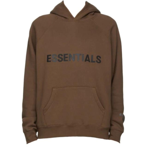 Fear of God Essentials x SSENSE Pullover Hoodie Applique Logo Rain Drum