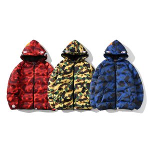 Bape Shark Parka Jacket Red