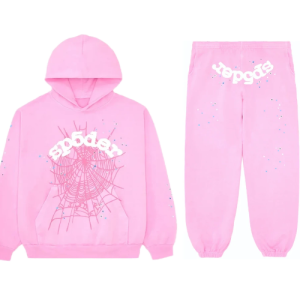 Sp5der pink tracksuit suit