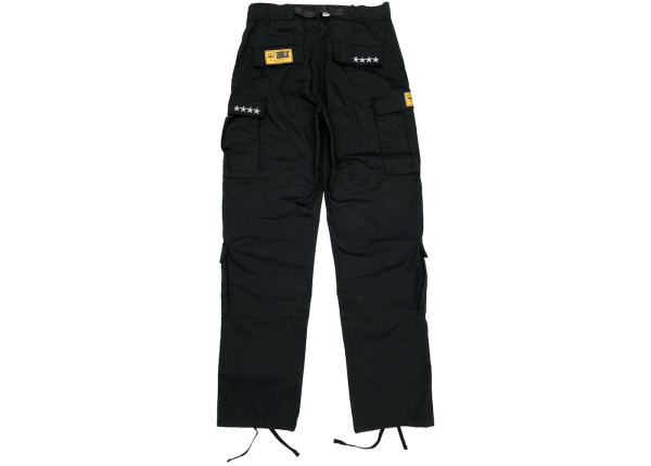 Corteiz 4Starz Special Edition Guerillaz Cargos Black/White - Image 2