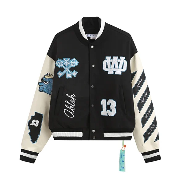 OFF WHITE Heavy embroidery_hot drilling and beading, heavy craftsmanship, quilted style