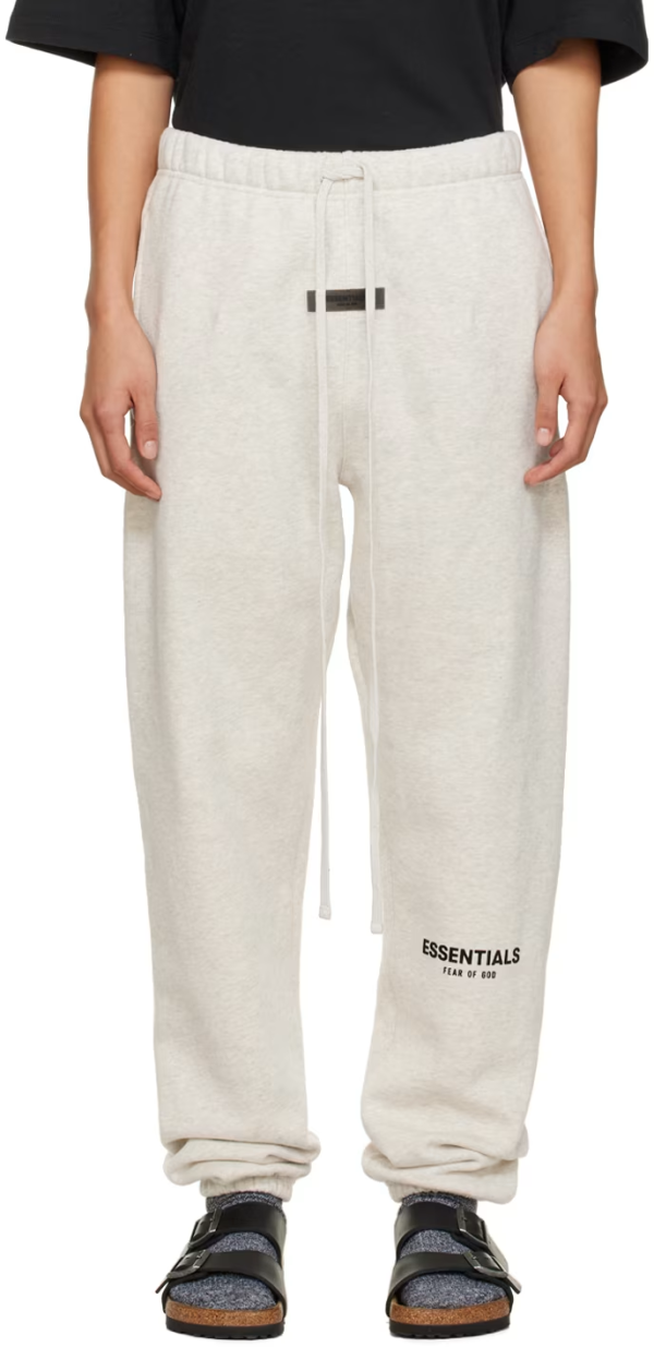 FEAR OF GOD ESSENTIALS Off-White Drawstring Lounge Pants - Image 4