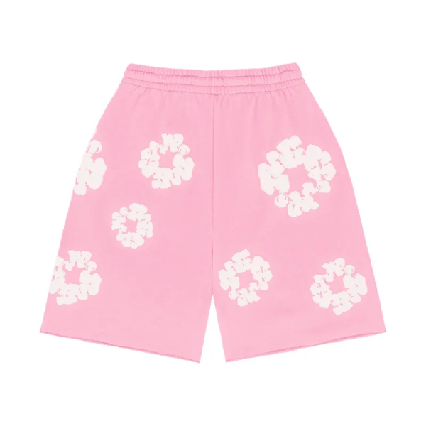 Denim Tears The Cotton Wreath Shorts Pink - Image 3