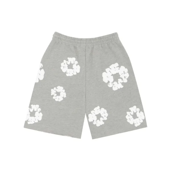 Denim Tears The Cotton Wreath Shorts Grey - Image 2