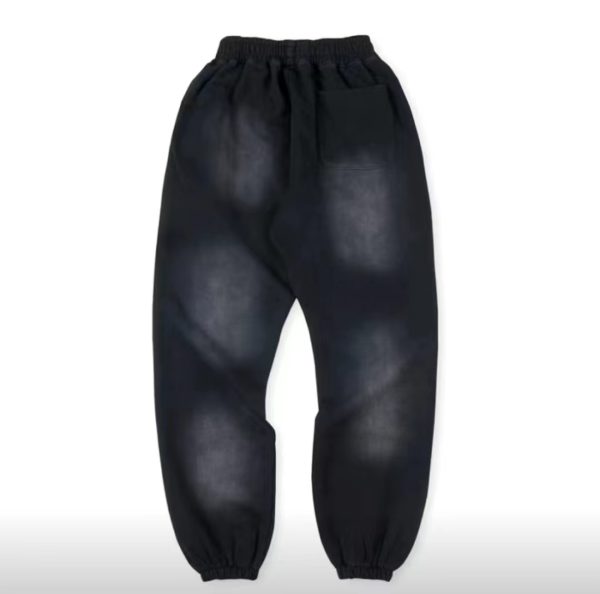 Hellstar No Guts No Glory Flare Bottom Sweatpants Midnight Dye Black - Image 2