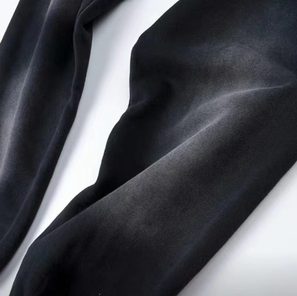 Hellstar No Guts No Glory Flare Bottom Sweatpants Midnight Dye Black - Image 7