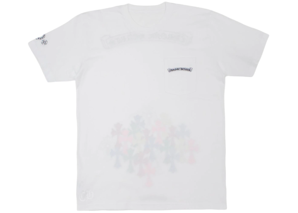 Chrome Hearts Multi Color Cross T-shirt White - Image 2