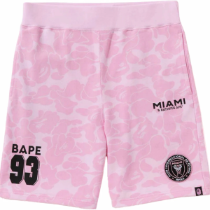 BAPE x Inter Miami CF Sweatshort Pink