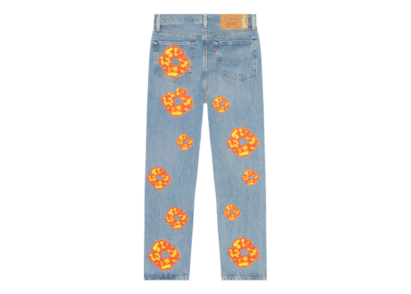 Denim Tears x Offset 501 Jeans Light Wash - Image 3