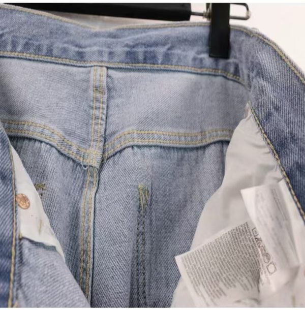 Denim Tears x Offset 501 Jeans Light Wash - Image 7