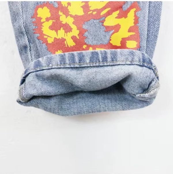 Denim Tears x Offset 501 Jeans Light Wash - Image 9