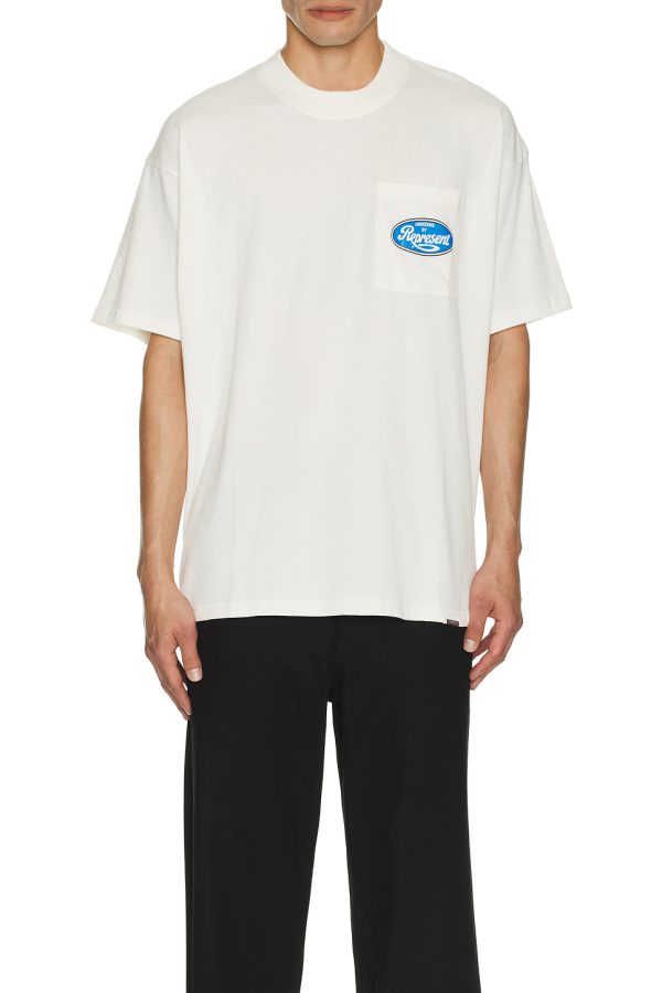 Represent T-shirt Flat White - Image 3