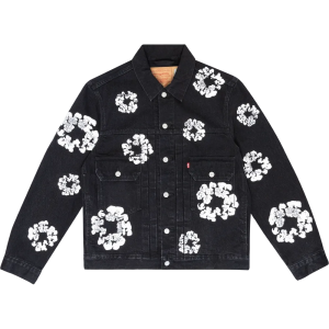 DENIM TEARS TYPE - 2 ALL OVER WREATH BLACK
