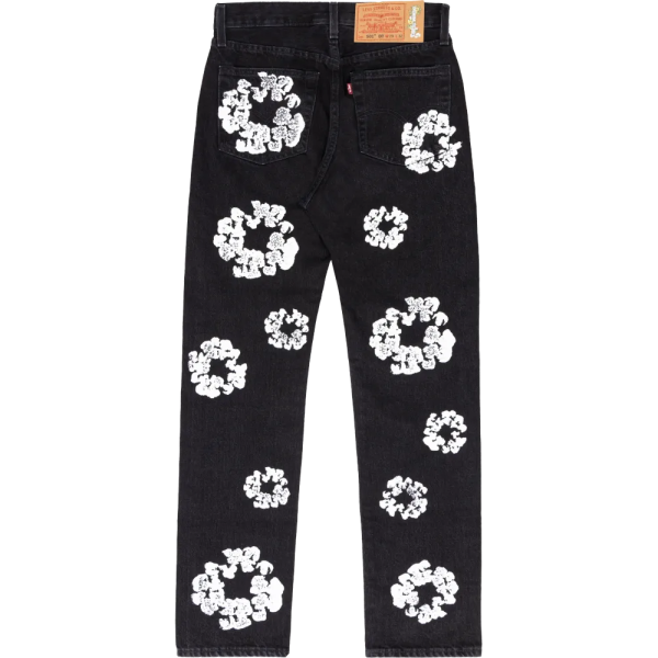 DENIM TEARS THE COTTON WREATH JEAN BLACK - Image 2