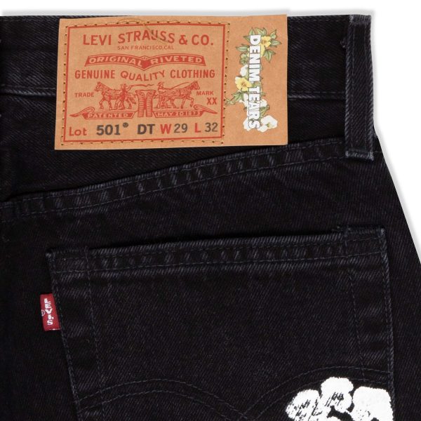 DENIM TEARS THE COTTON WREATH JEAN BLACK - Image 4