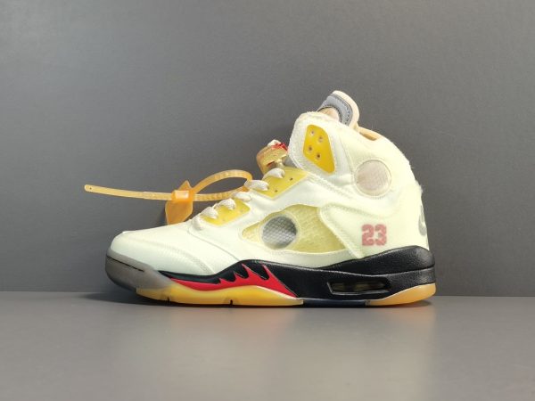 Off-White X Air Jordan 5 Retro SP ＂Sail＂ - Image 2