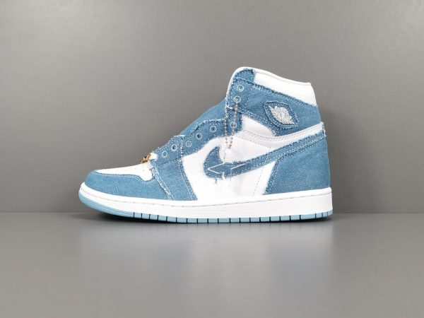 Air Jordan 1 High OG “Denim” Retro Casual Basketball Shoes - Image 11