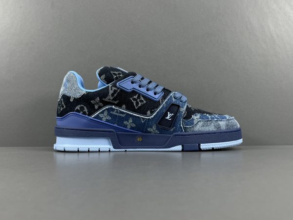Trainer round toe lace up fashion sneakers - Image 6