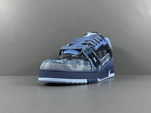 Trainer round toe lace up fashion sneakers - Image 3