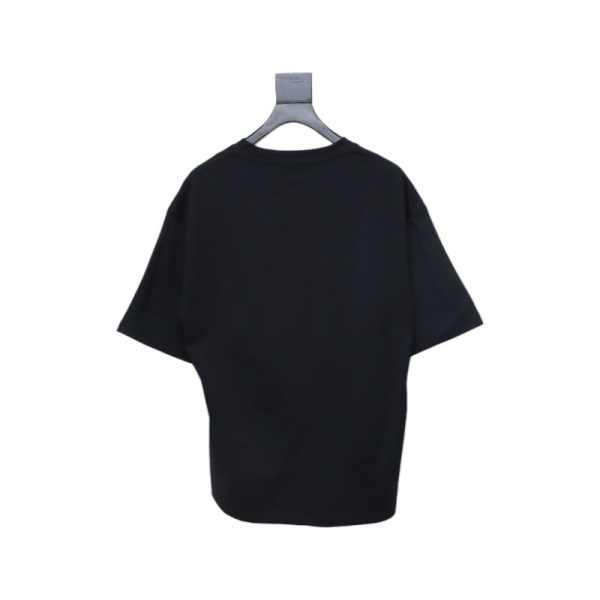 Balenciaga 25ss Printed Short Sleeve Black - Image 2