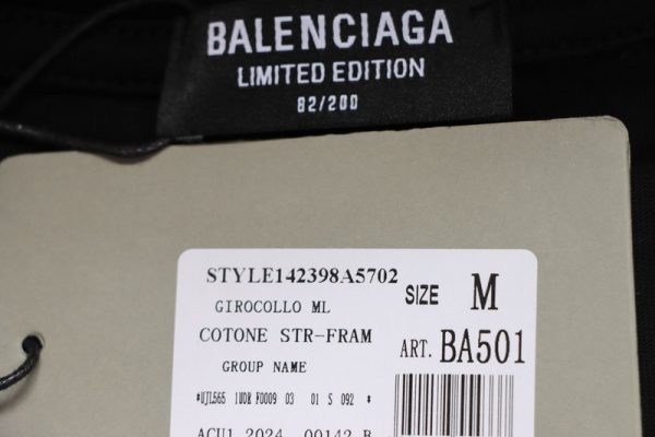 Balenciaga 25ss Printed Short Sleeve Black - Image 5