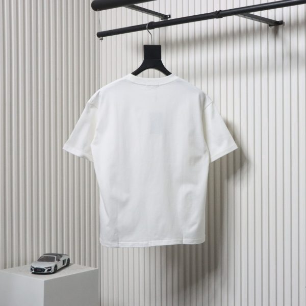 Balenciaga 25ss Sanskrit letters flocking print short sleeves white - Image 5