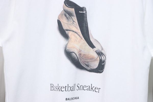 Balenciaga 25ss shoes print short sleeve - Image 7
