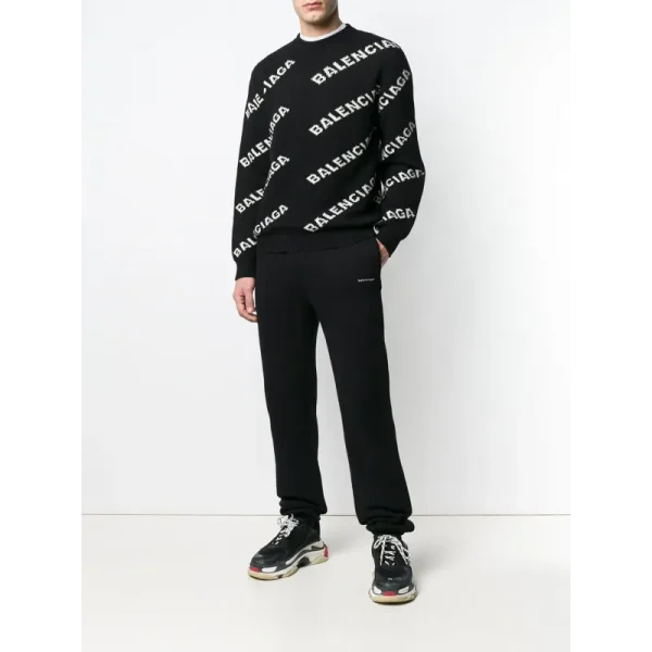 BALENCIAGA Allover Logo Sweater - Image 6