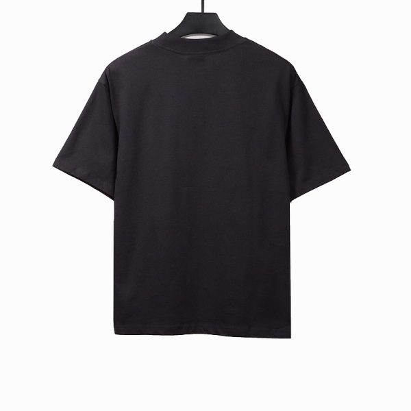 Balenciaga Blurred Coke Printed Short Sleeve Navy - Image 6