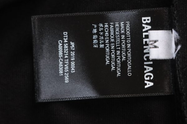 Balenciaga Hot Diamond Earphone Short Sleeve Black - Image 5