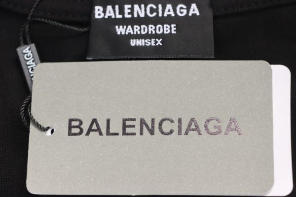 Balenciaga Hot Diamond Earphone Short Sleeve Black - Image 7
