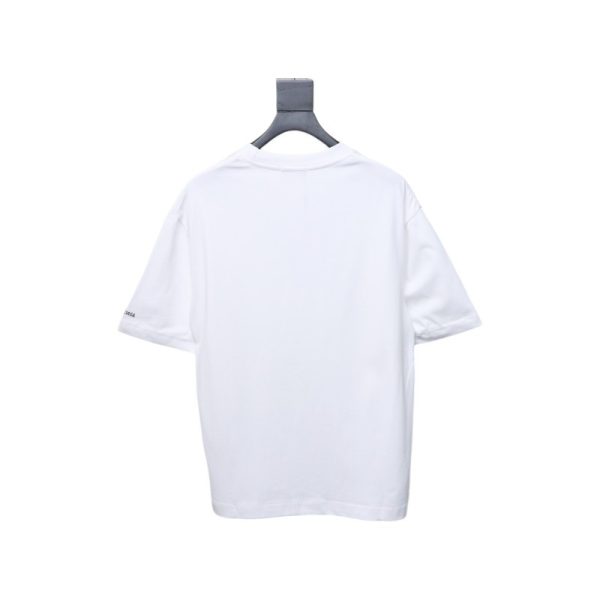 Balenciaga Hot Diamond Earphone Short Sleeve white - Image 2