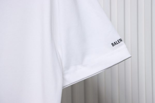 Balenciaga Hot Diamond Earphone Short Sleeve white - Image 4
