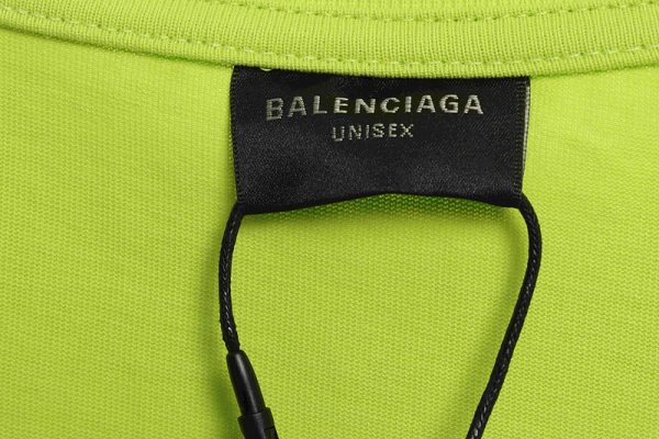 Balenciaga Overlapping LOGO Short Sleeve Green - Image 10