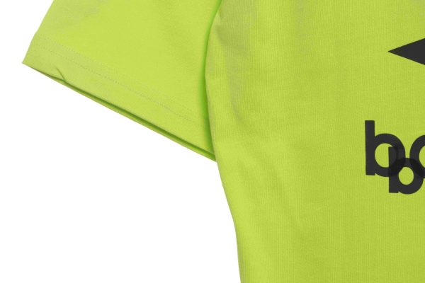 Balenciaga Overlapping LOGO Short Sleeve Green - Image 3
