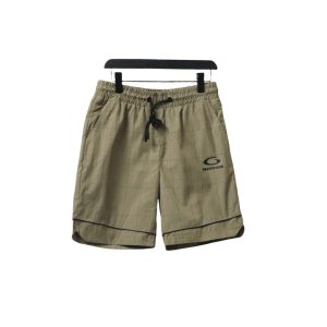 Balenciaga Plaid Letter Embroidered Shorts