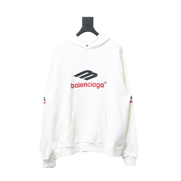 Balenciaga Red Double M Hoodie - Image 2