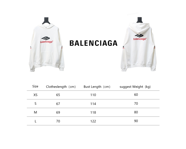 Balenciaga Red Double M Hoodie - Image 3