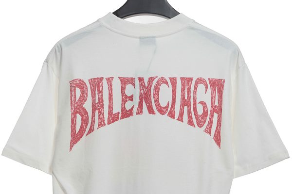 Balenciaga Sunset Beach Tower Short Sleeve White - Image 4