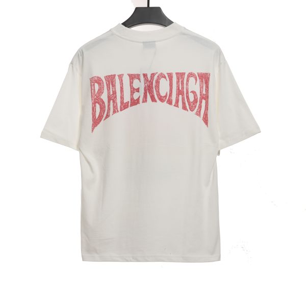 Balenciaga Sunset Beach Tower Short Sleeve White - Image 3