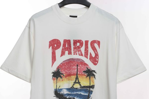 Balenciaga Sunset Beach Tower Short Sleeve White - Image 5