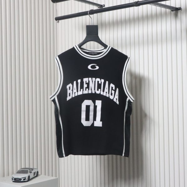 Balenciaga wool intarsia basketball vest - Image 2